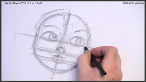 learn how to draw a young girls face 008
