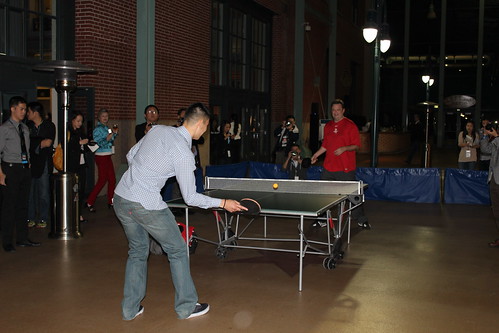 February 14th, 2013 - Jeremy Lin plays table tennis at Jeremy's Foundation charity event