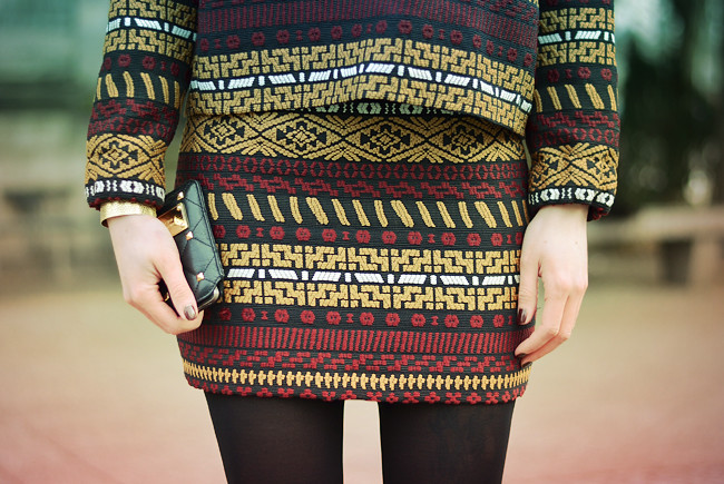 Zara aztec pattern outfit CATS & DOGS Blog 6
