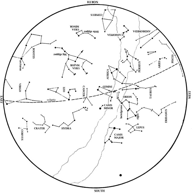 Sky Map: March 2013