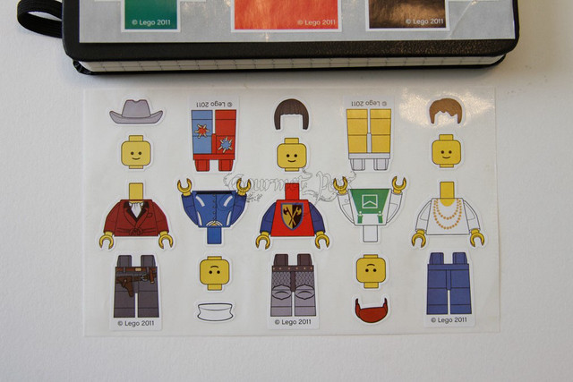 Moleskine Lego Notebook Stickers