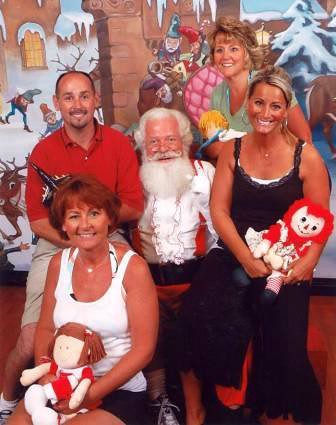 Photo with Santa in 2008