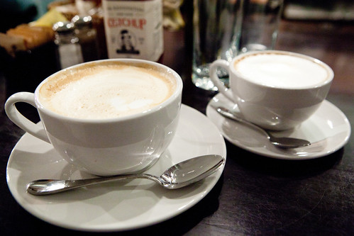 Latte and cappuccino
