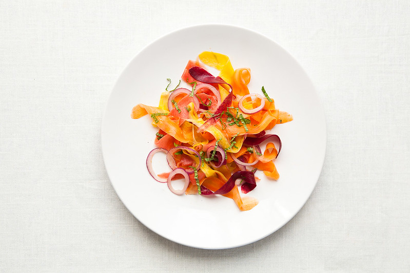 shaved carrot salad