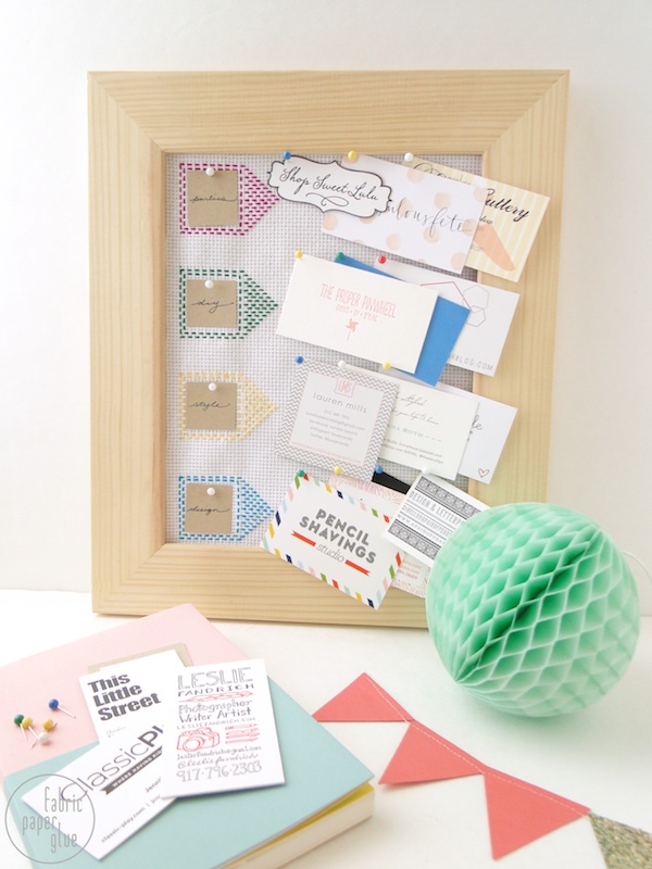 DIY Embroidered Pin Board