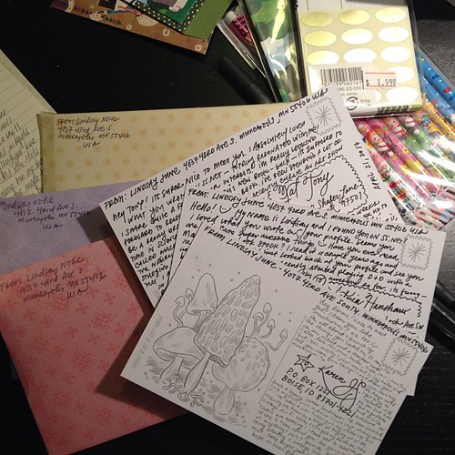 It's a letter-writing kind of night #penpals #mailart #snailmail