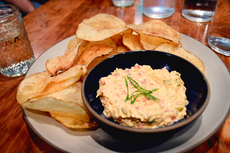 Pimento Cheese and potato chips