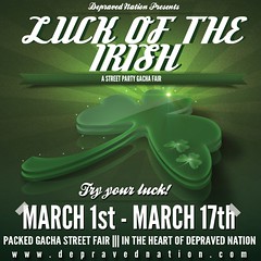 Depraved - Luck of the Irish Gacha Fair Flier 2013 1x1