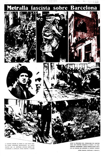 La Vanguardia 17 de marzo de 1937, bombardeos sobre Barcelona. by Octavi Centelles