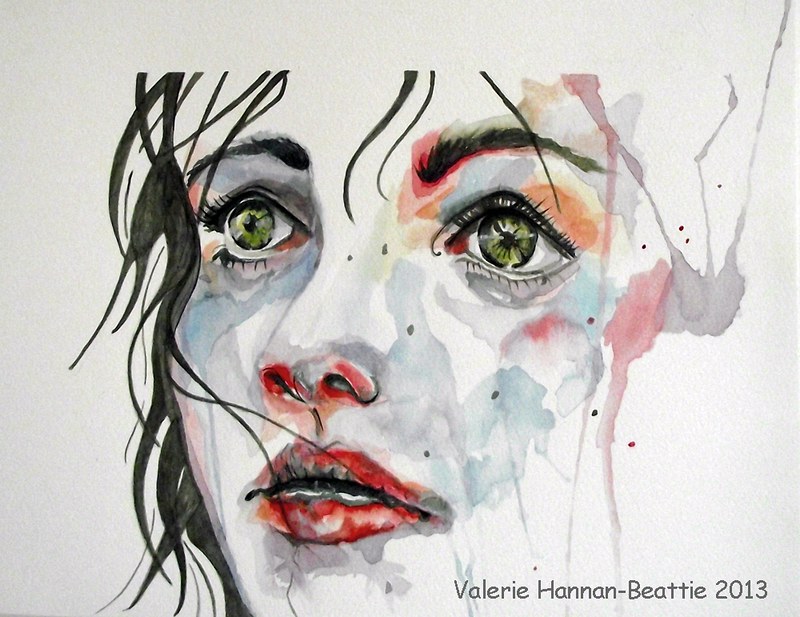 Abstract Watercolour Portrait