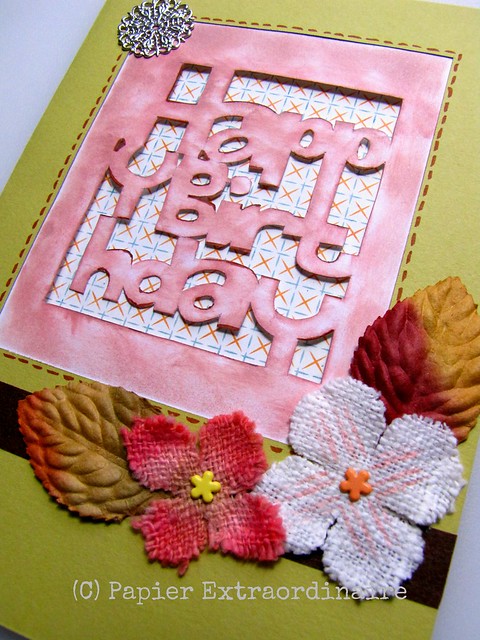 Paper-carved Birthday Card
