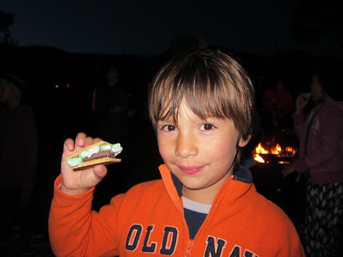 Finn and his Peep s'more