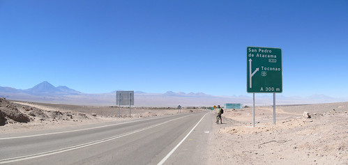 San Pedro de Atacama: ruta del desierto. La route du désert et ses volcans.