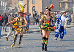 Gruppi di danza boliviani ai fori