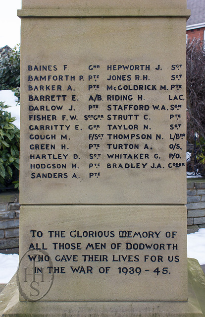 Dodworth War Memorial Inscriptions (105)
