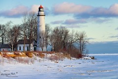 "Another Dawn" Point Aux Barques Lighthouse by Michigan Nut