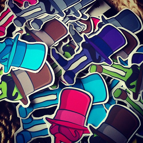 Hand cut stickers for # toyconuk by [rich]