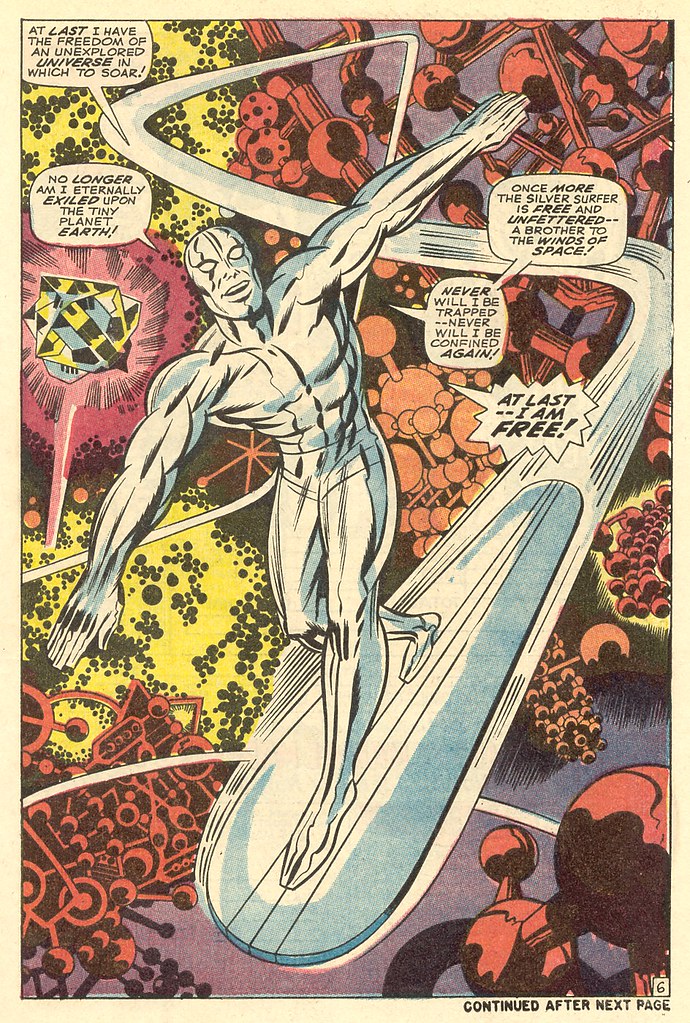 Fantastic Four 76 Silver Surfer splash 1968 Kirby
