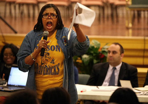 A Chicago teacher speaks out against massive school closings in the city. The attacks on public education are part of a broader set of austerity measures being carried out against cities across the United States. by Pan-African News Wire File Photos