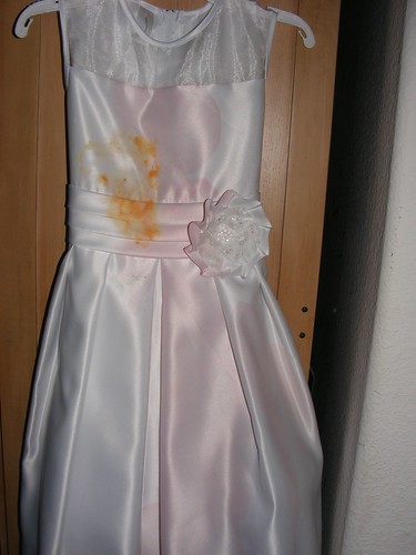 tough wedding dress stains
