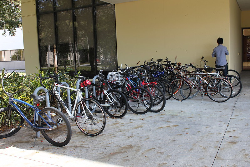 Bike Rack at the Engineering Building