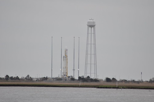 Antares A-ONE Test Mission Sitting on the Pad