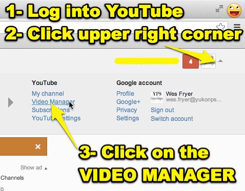 YouTube Video Manager