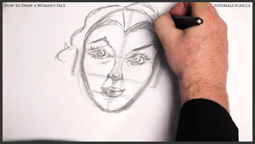 learn how to draw a womans face 018