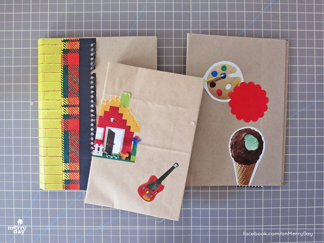 diy making book jacket from toothpaste boxes17
