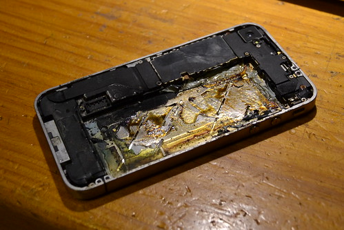 Burnt iPhone 4