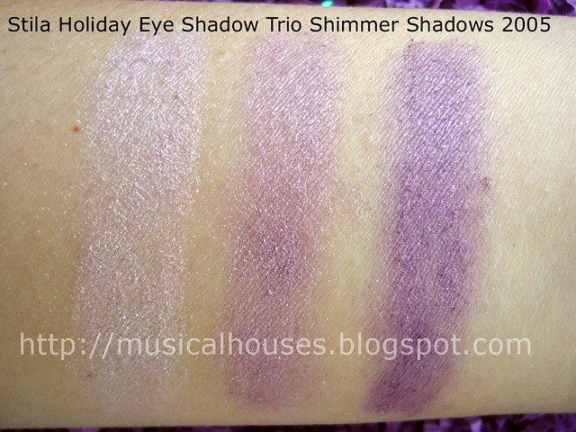 stila Seasonal Eye Shadow Trio Shimmer Shadows 2005 Cool swatch