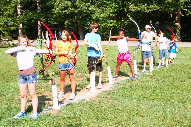 National Kids to Parks Day is all about getting kids outdoors and active by connecting them to their local parks like the archery program at Bear Creek Lake State Park