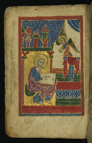 Gospel Book, Evangelist portrait of St. Matthew, Walters Manuscript W.540, fol. 17v by Walters Art Museum Illuminated Manuscripts