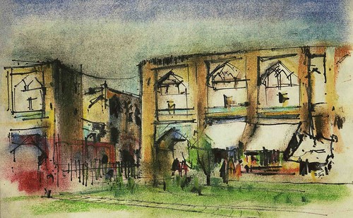 Naqshe Jahan Square Entrances by Behzad Bagheri Sketches