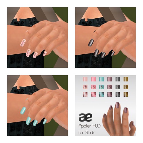 Pansy Nail Add On HUD (for Slink Hands)