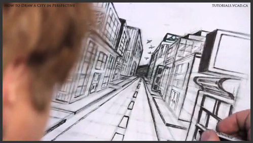 learn how to draw city buildings in perspective 041