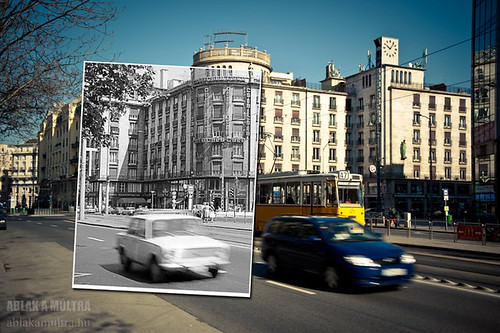 Budapest, VII. Astoria kereszteződés, Georgia (MTA) bérház fortepan_19324