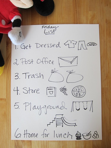 To do list for Friday