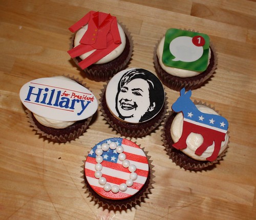 Hillary Clinton cupcakes