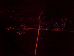 Atterrissage à Dubai de nuit