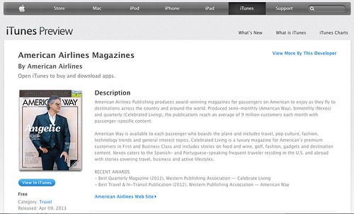 American Way Magazine for iPad