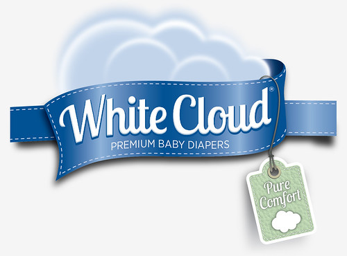 white cloud diaper logo