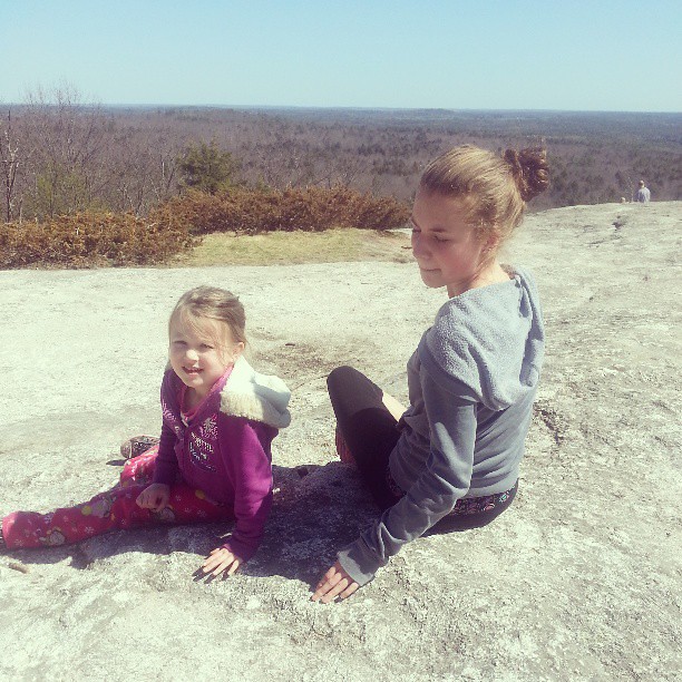Girls' Hike (they were happier with the hike than the picture taking)