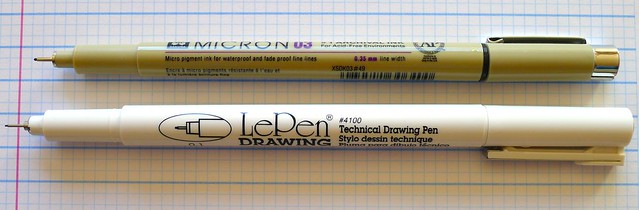 Le Pen Technical Drawing Pen - 0.1 mm Black