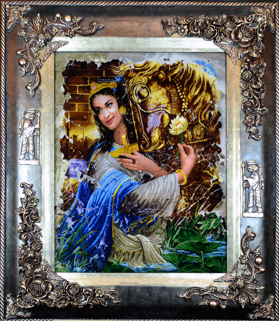 tableau-hand-made-persian-rug-farahvar-culture-queen