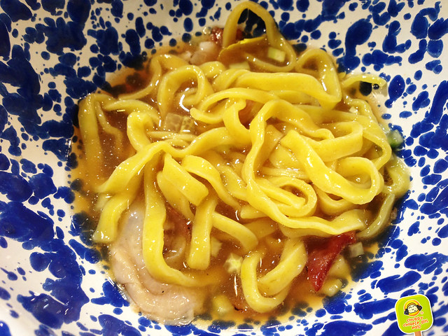 YUJI RAMEN - 5 course ramen tasting - gelatin ramen and oyster broth over noodles 3