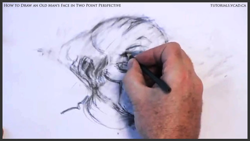 learn how to draw an old man's face in two point perspective 028
