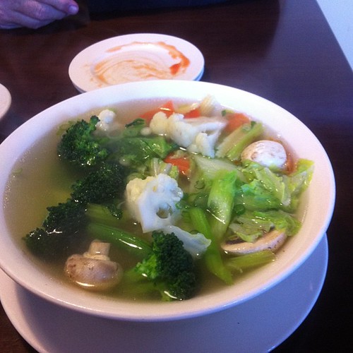 Vegetarian pho at Pho Rice Pot #yegfood by raise my voice