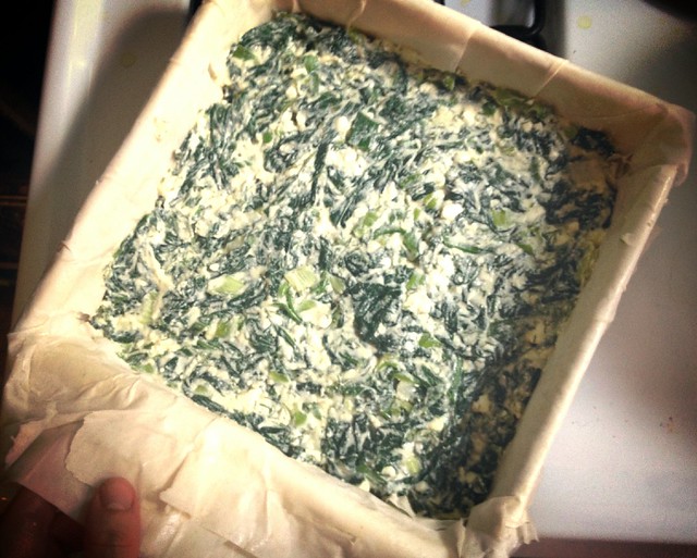 Spinach Pie - filling