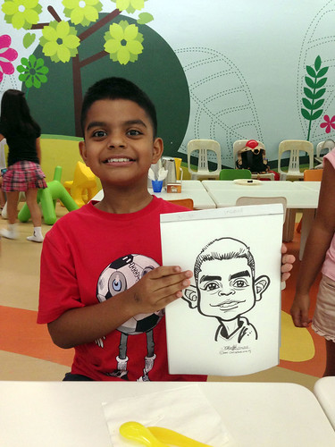 caricature live sketching for birthday party 21042013
